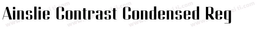 Ainslie Contrast Condensed Regular字体转换